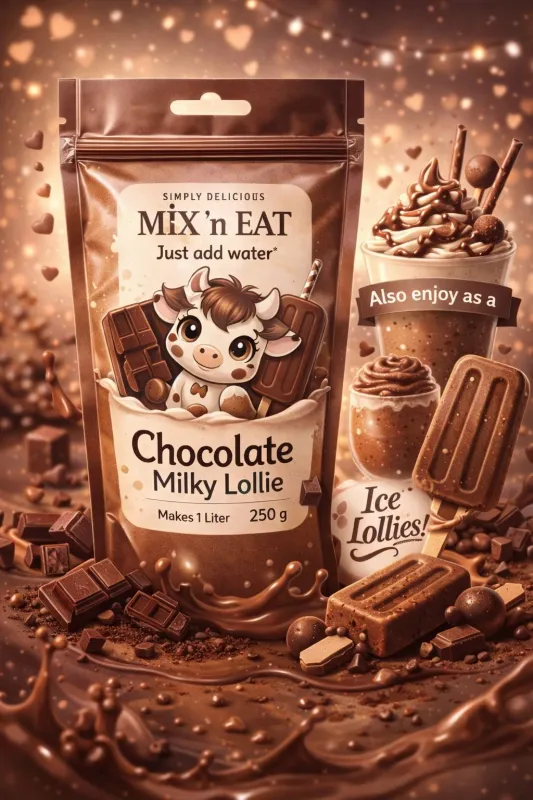 Mix n Eat Chocolate Milky Lollie