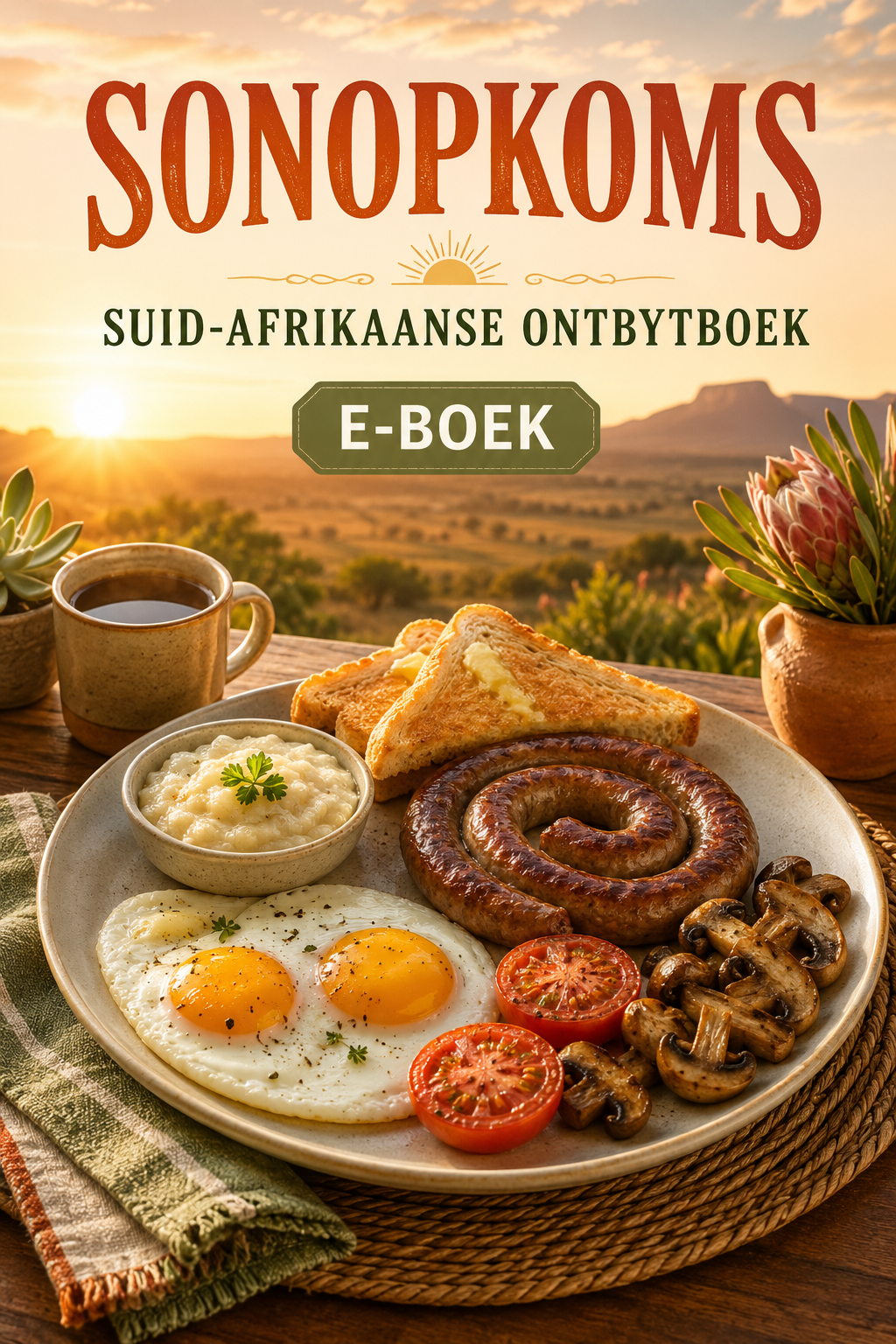Sonopkoms Suid Afrikaanse Ontbytboek omslag